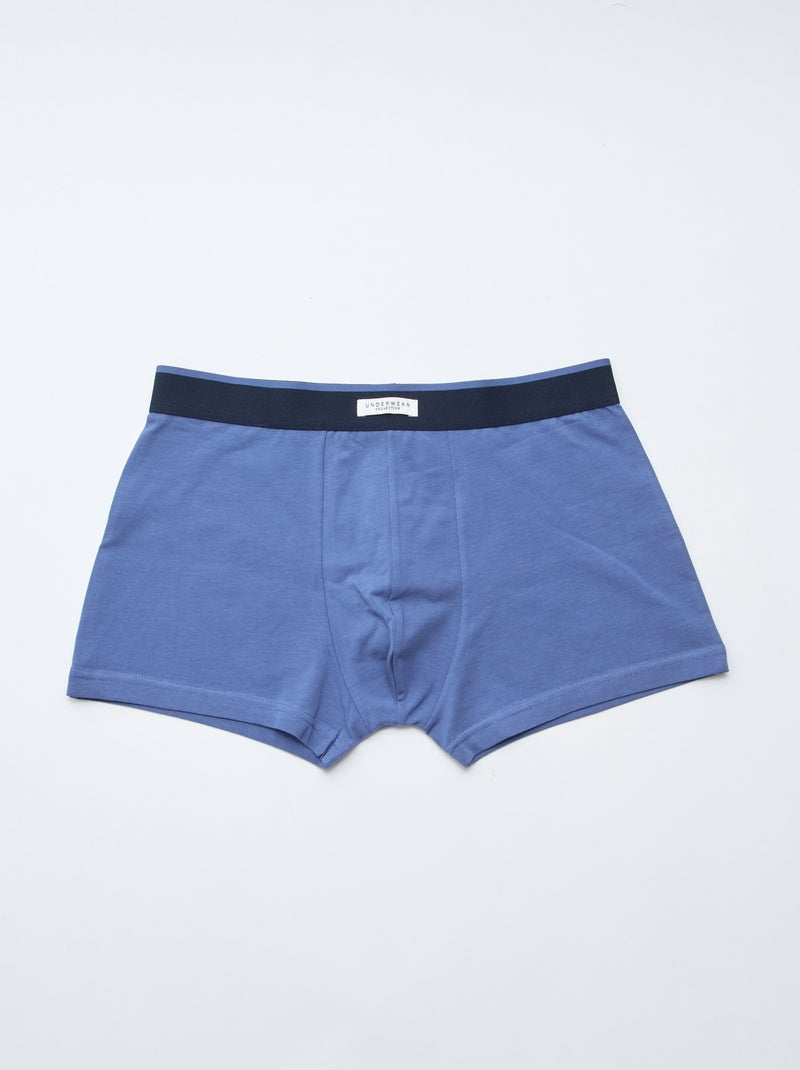Set di 3 boxer da uomo in maglia fantasia Blu - Kiabi