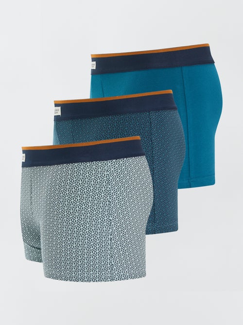 Set di 3 boxer da uomo in maglia fantasia - Kiabi