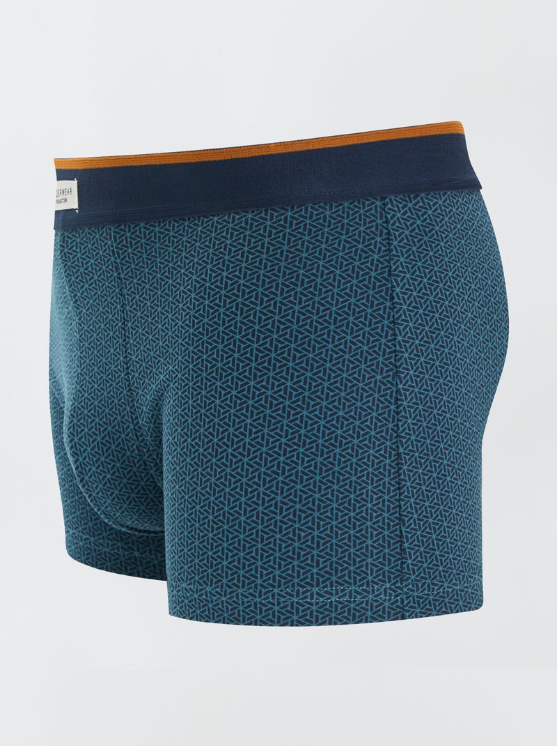 Set di 3 boxer da uomo in maglia fantasia KAKI - Kiabi
