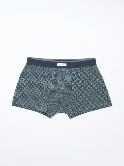 Set di 3 boxer da uomo in maglia fantasia - Kiabi Set di 3 boxer da uomo in maglia fantasia - Kiabi