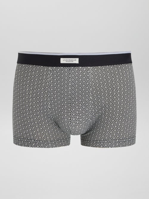 Set di 3 boxer da uomo in maglia fantasia - Kiabi Set di 3 boxer da uomo in maglia fantasia - Kiabi