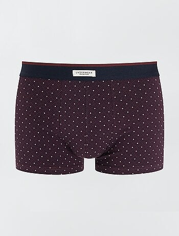 Set di 3 boxer da uomo in maglia fantasia