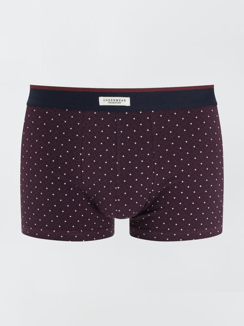 Set di 3 boxer da uomo in maglia fantasia - Kiabi Set di 3 boxer da uomo in maglia fantasia - Kiabi