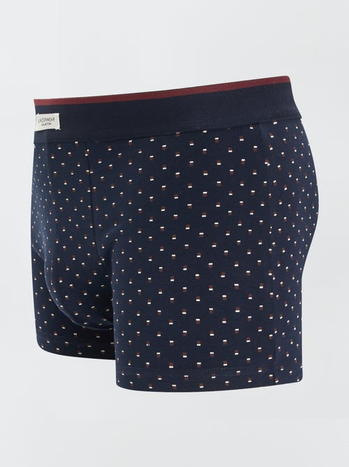 Set di 3 boxer da uomo in maglia fantasia - Kiabi Set di 3 boxer da uomo in maglia fantasia - Kiabi
