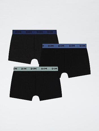 Set di 3 boxer 'Dim' a tinta unita