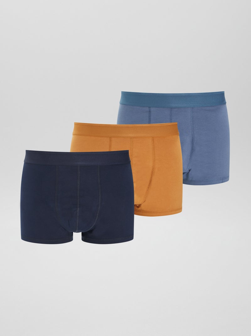 Set di 3 boxer eco-sostenibili size+ BLU - Kiabi