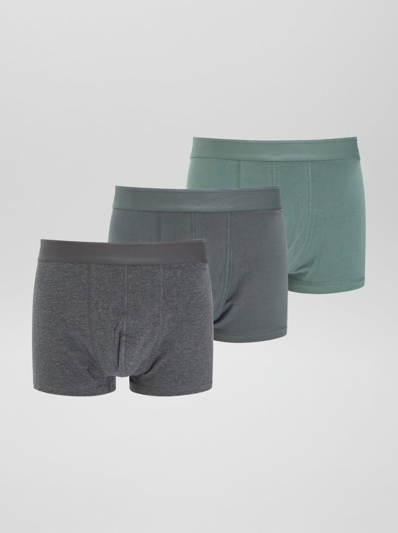 Set di 3 boxer eco-sostenibili size+ VERDE - Kiabi