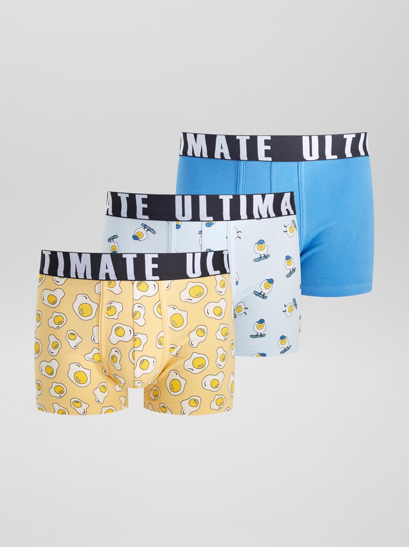 Set di 3 boxer fantasia ARANCIONE - Kiabi