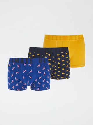 Set di 3 boxer fantasia