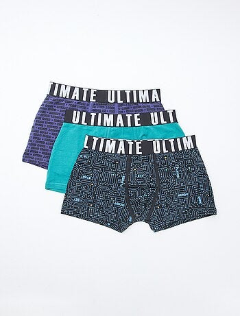 Set di 3 boxer fantasia