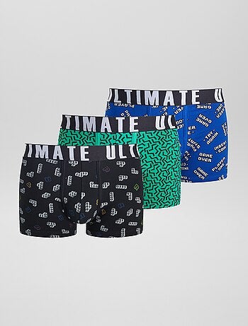 Set di 3 boxer fantasia