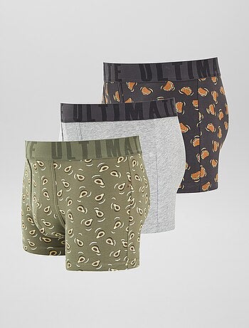 Set di 3 boxer fantasia