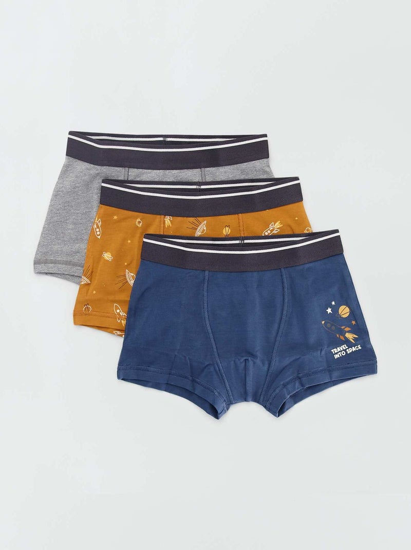 Set di 3 boxer GIALLO - Kiabi