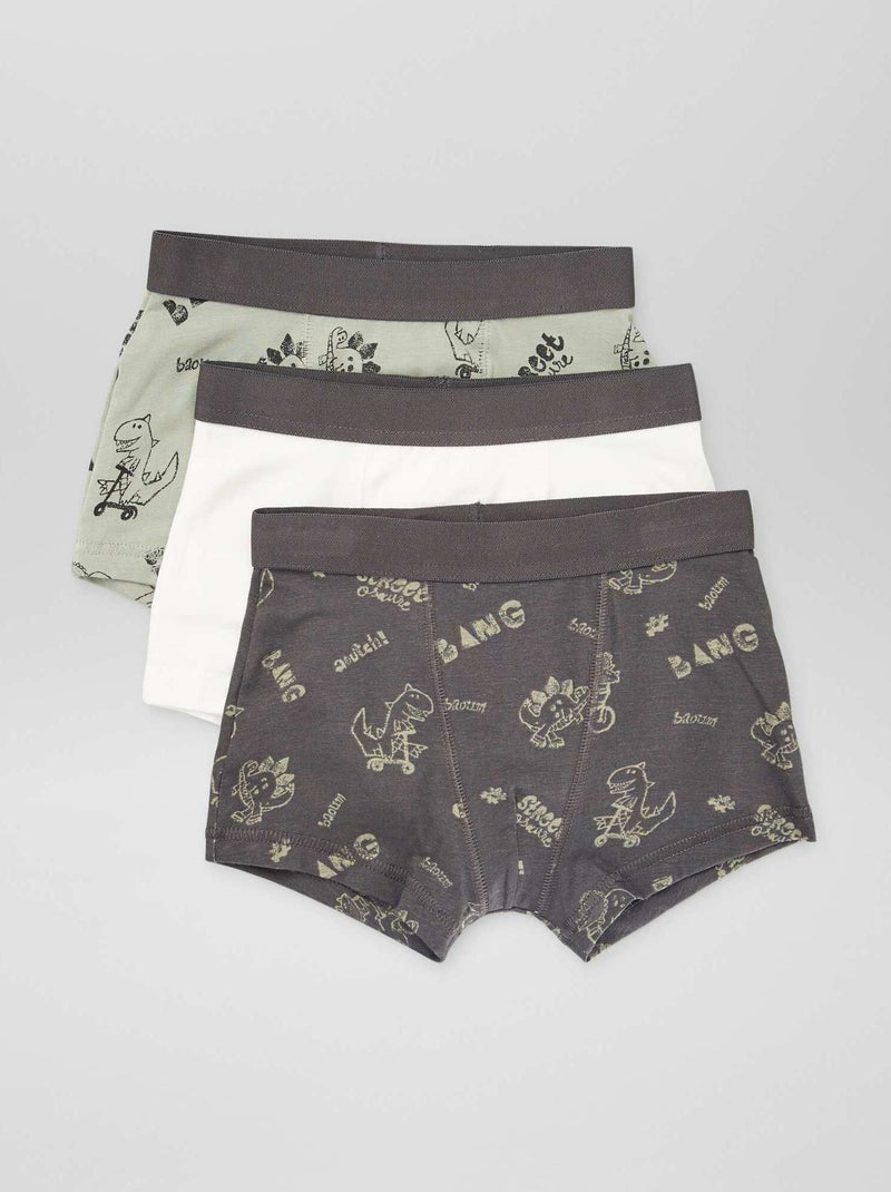 Set di 3 boxer GRIGIO - Kiabi