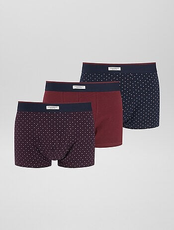 Set di 3 boxer in cotone