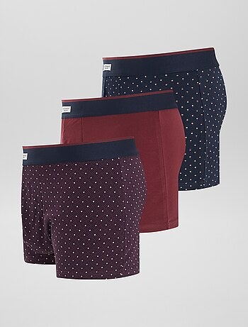 Set di 3 boxer in cotone