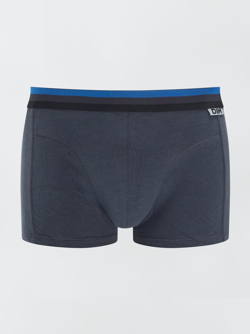 Set di 3 boxer in cotone stretch 'DIM' BLU - Kiabi