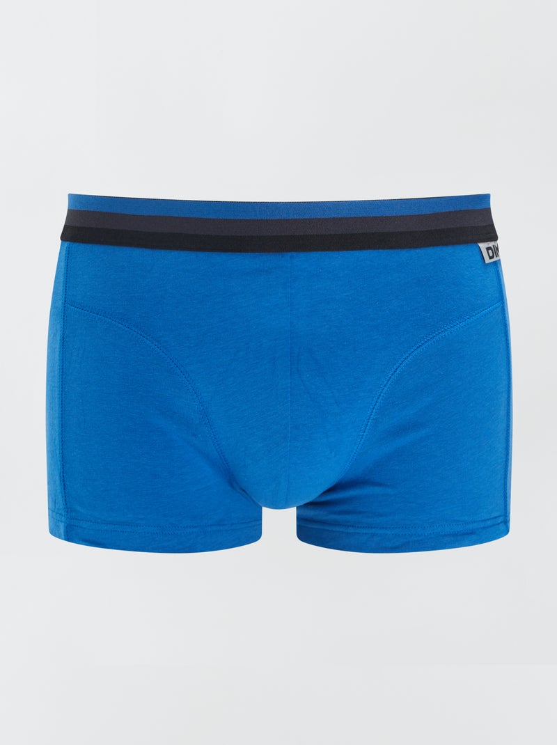 Set di 3 boxer in cotone stretch 'DIM' BLU - Kiabi
