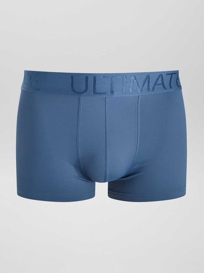 Set di 3 boxer in microfibra stretch BLU - Kiabi