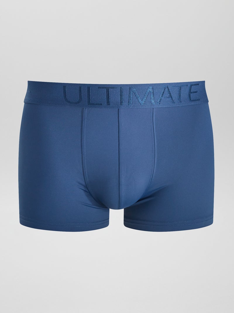 Set di 3 boxer in microfibra stretch BLU - Kiabi