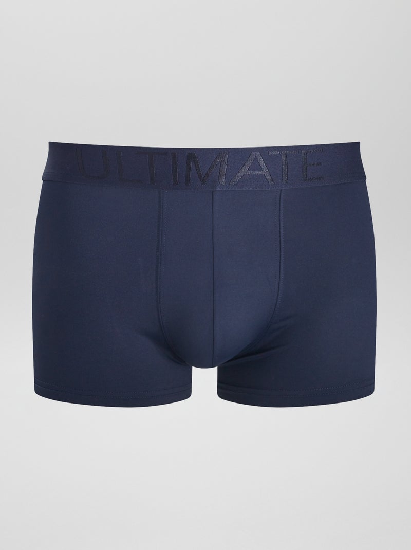 Set di 3 boxer in microfibra stretch BLU - Kiabi