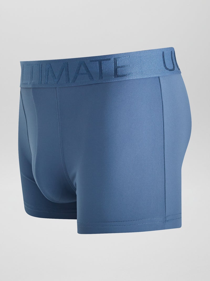 Set di 3 boxer in microfibra stretch BLU - Kiabi