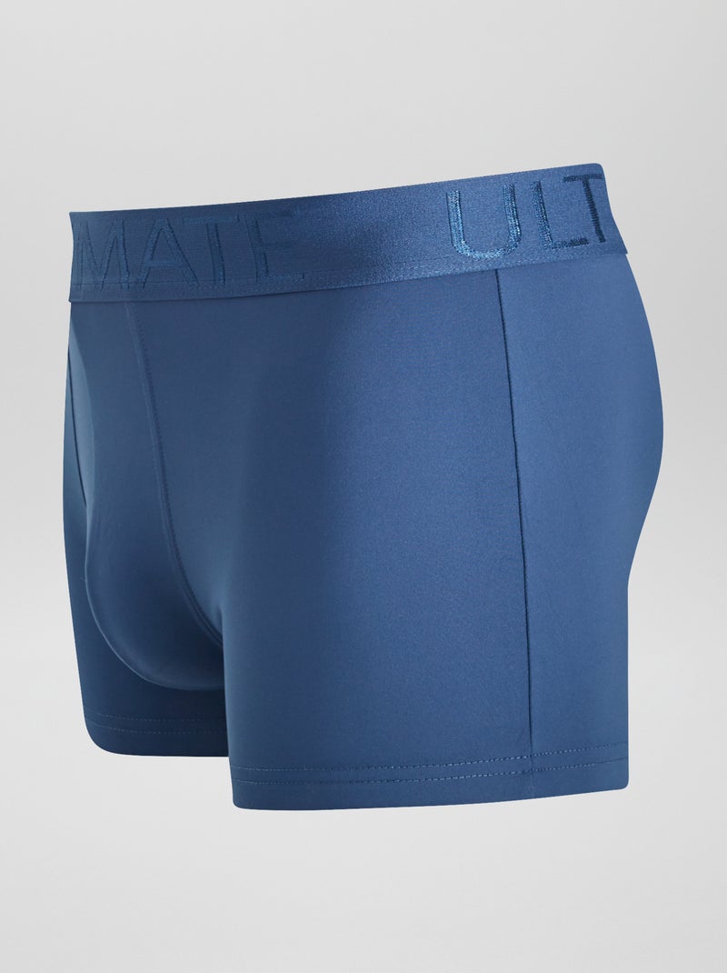 Set di 3 boxer in microfibra stretch BLU - Kiabi