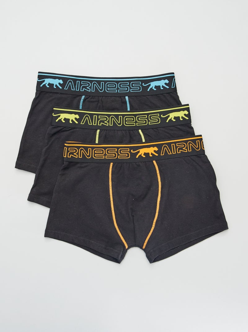 Set di 3 boxer nero - Kiabi