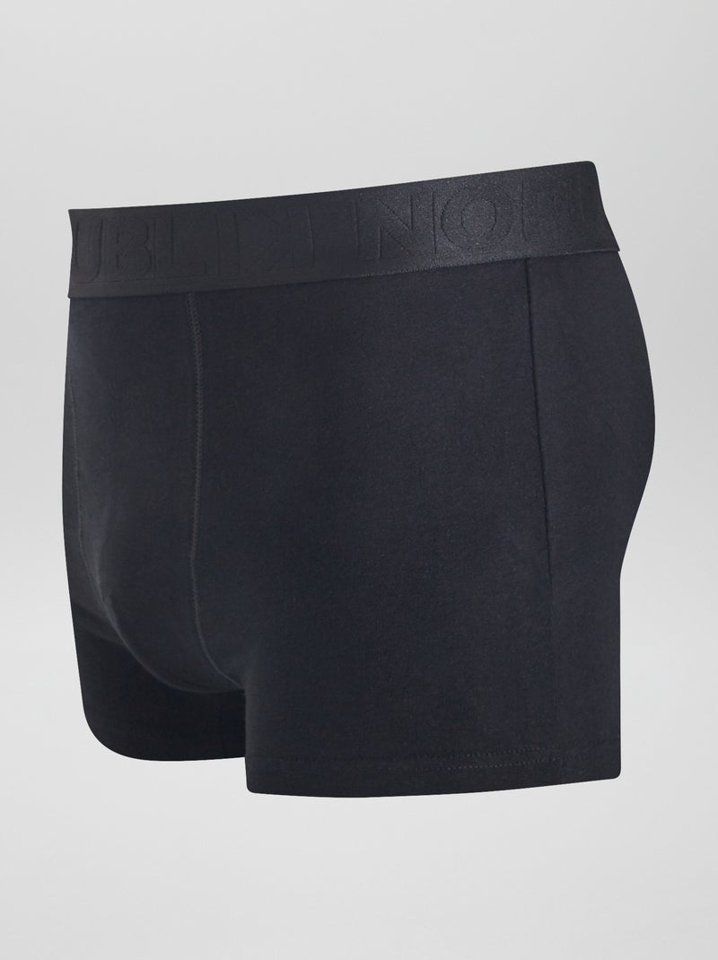 Set di 3 boxer 'No Publik' NERO - Kiabi