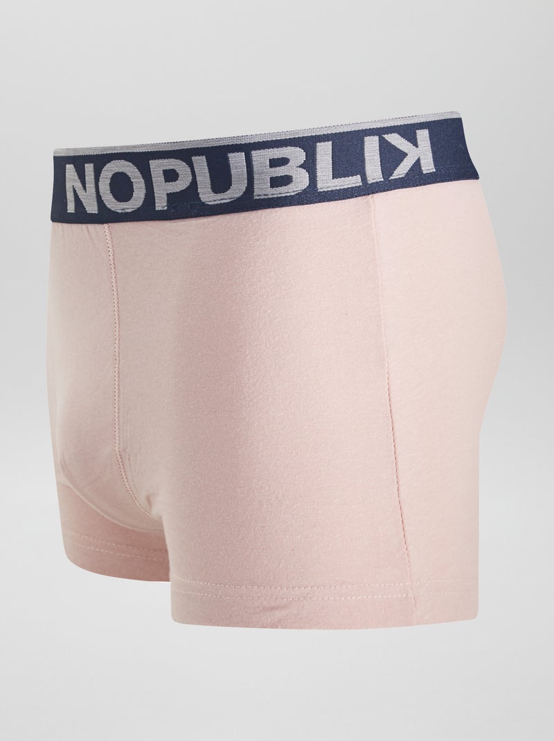 Set di 3 boxer 'No Publik' ROSA - Kiabi