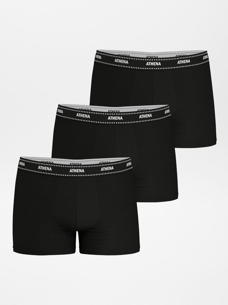 Set di 3 boxer stretch 'Athena' NERO - Kiabi