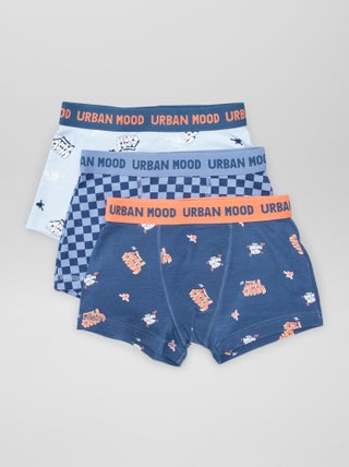 Set di 3 boxer stretch