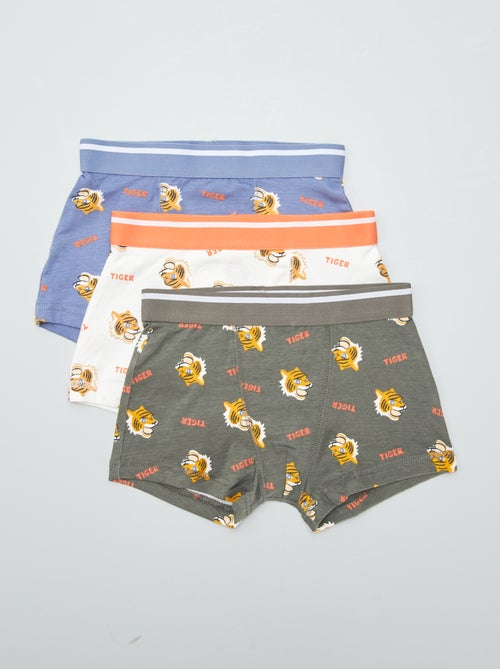 Set di 3 boxer stretch - Kiabi