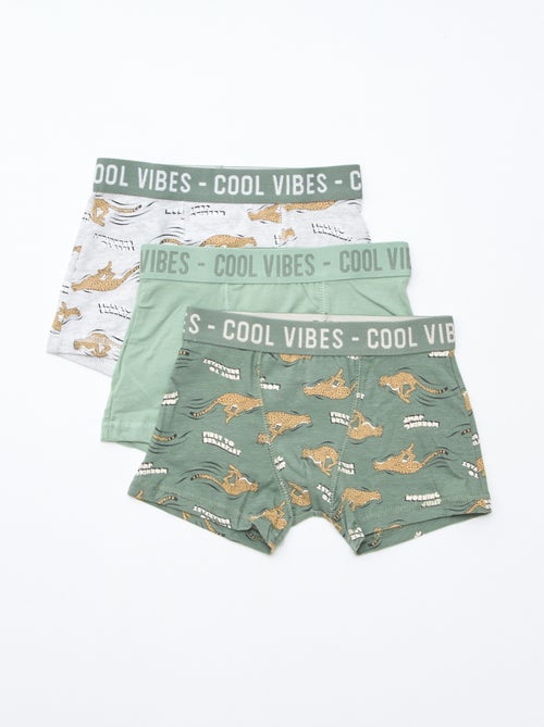 Set di 3 boxer stretch - Kiabi
