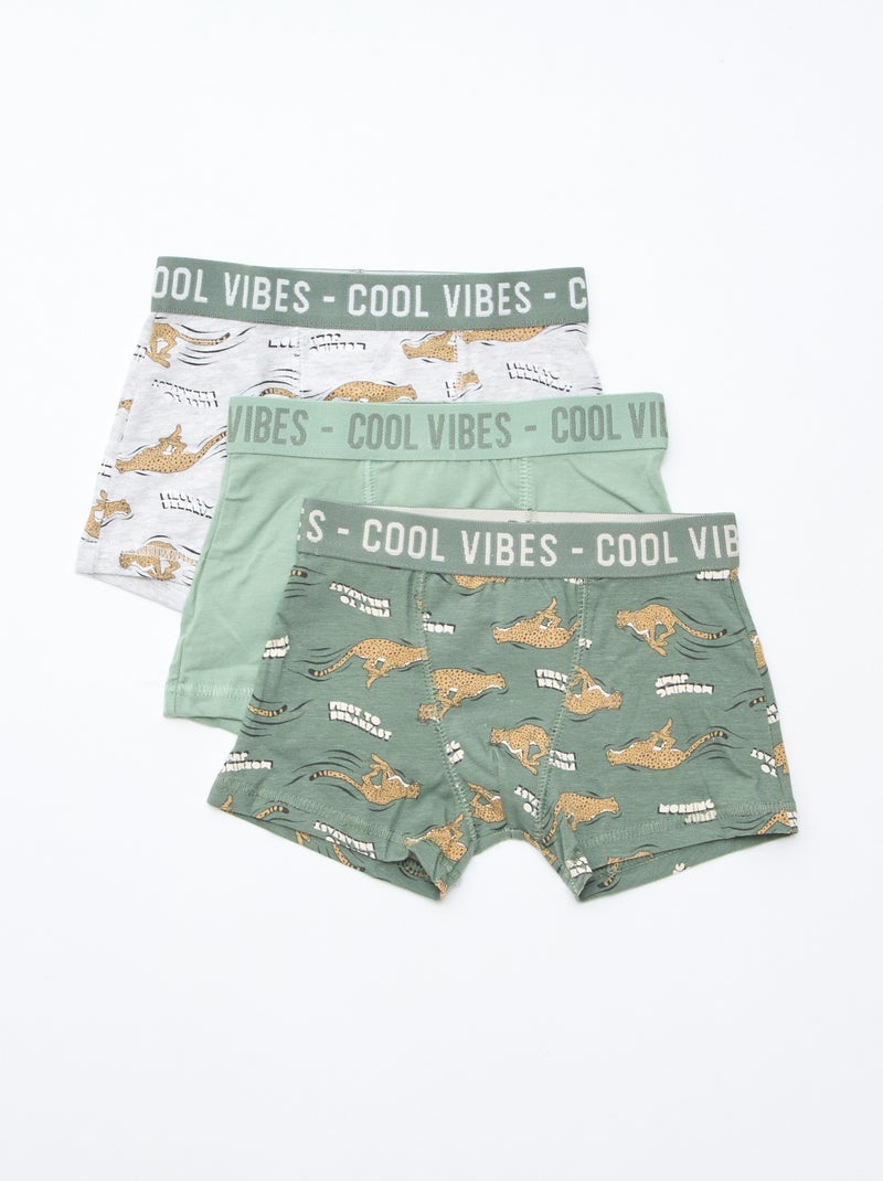 Set di 3 boxer stretch Grigio - Kiabi