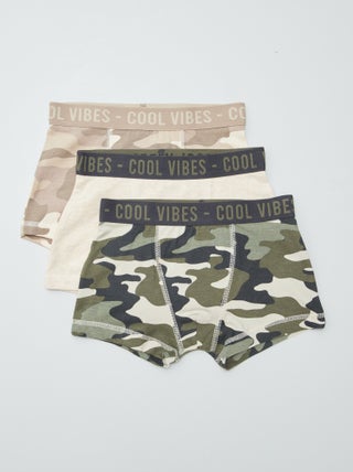 Set di 3 boxer stretch