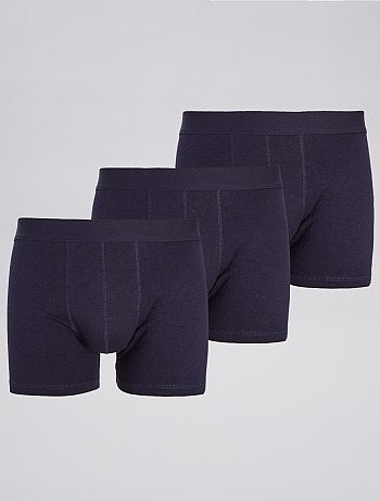 Set di 3 boxer tinta unita