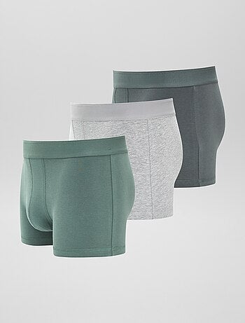 Set di 3 boxer tinta unita