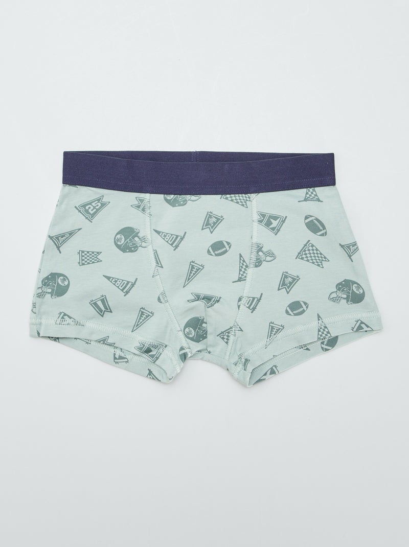 Set di 3 boxer VERDE - Kiabi