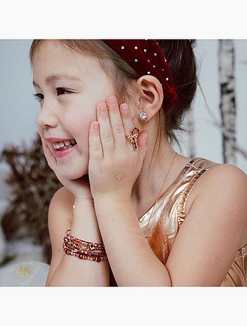 Set di 3 bracciali con rubini rossi - Great Pretenders