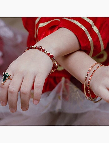 Set di 3 bracciali con rubini rossi | Great Pretenders