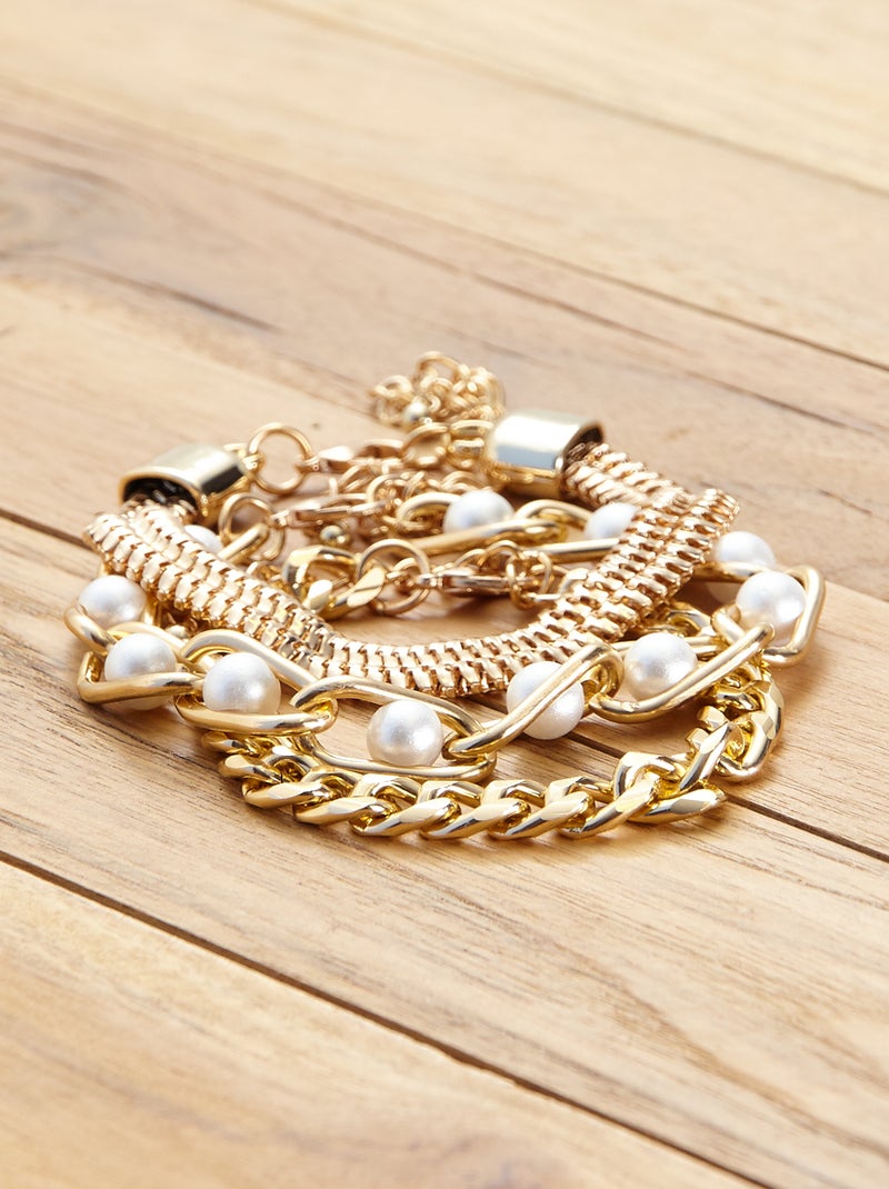 Set di 3 bracciali - dorato - Kiabi - 5.00