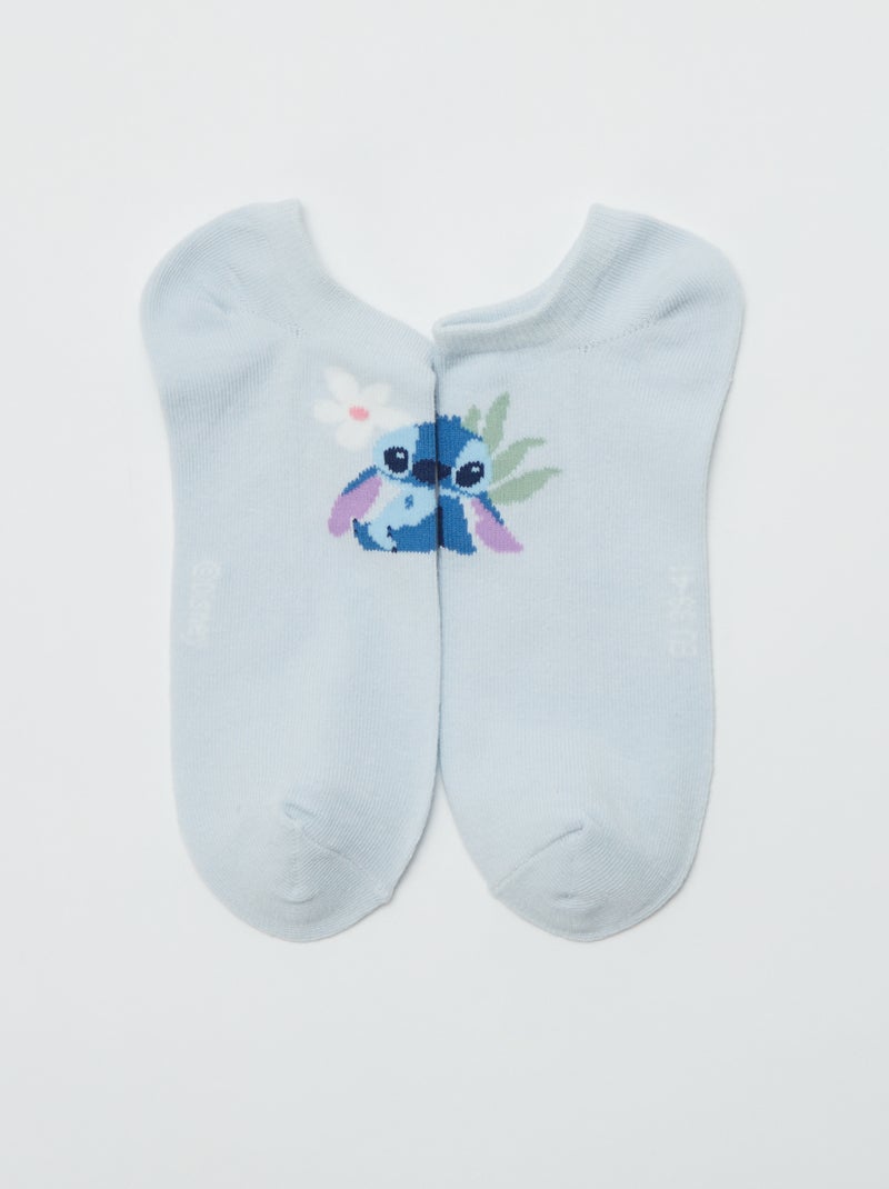 Set di 3 calzini corti 'Stitch' BLU - Kiabi