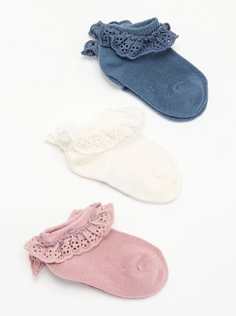 Set di 3 calzini da cerimonia Blu - Kiabi