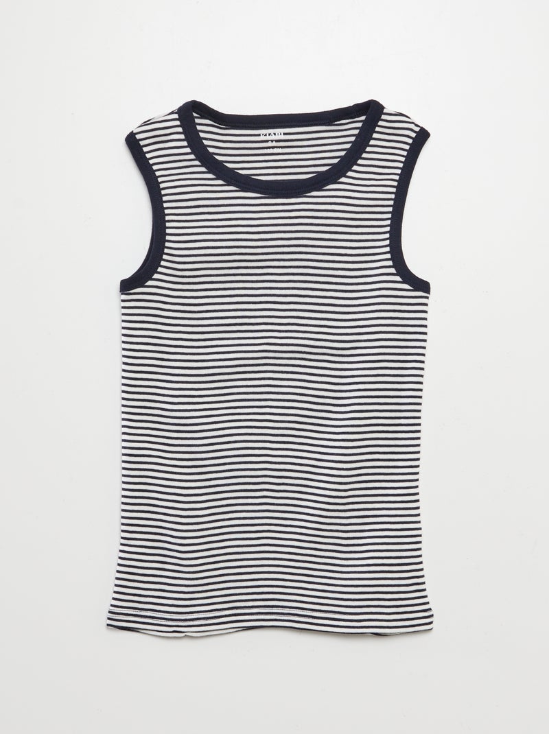 Set di 3 canotte BLU - Kiabi