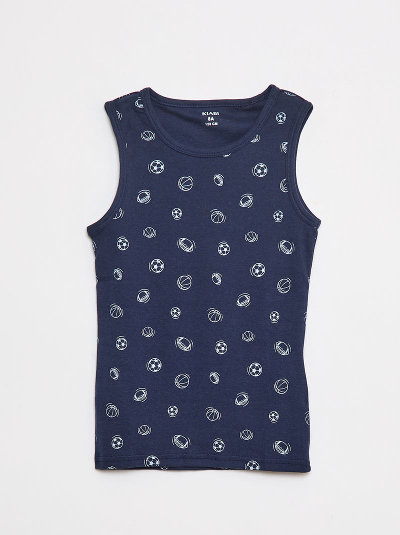 Set di 3 canotte Blu - Kiabi