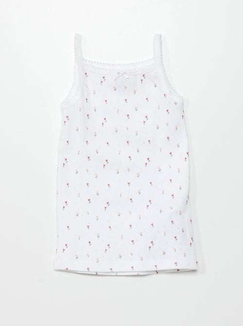 Set di 3 canotte in maglia pointelle - Kiabi