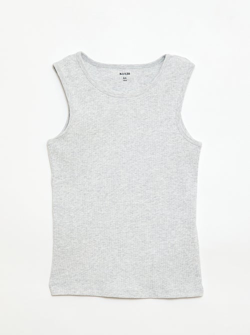 Set di 3 canottiere a costine - Kiabi Set di 3 canottiere a costine - Kiabi