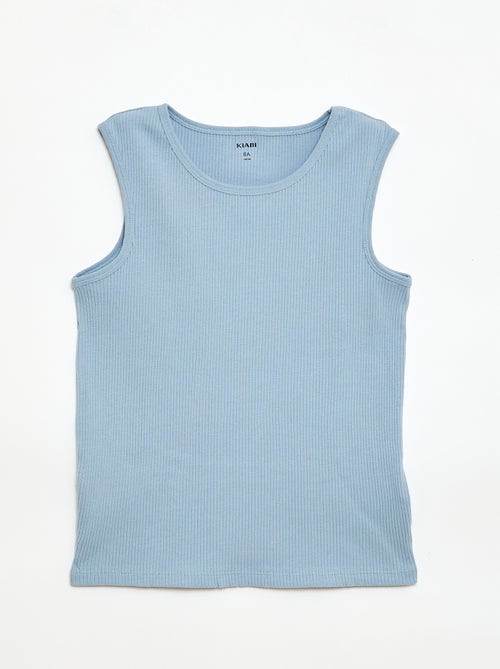 Set di 3 canottiere a costine - Kiabi Set di 3 canottiere a costine - Kiabi