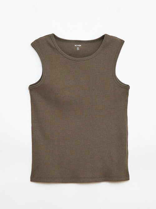 Set di 3 canottiere a costine - Kiabi